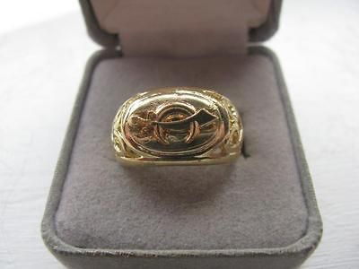 New Old Stock Mens Masonic Shriners Crest Ring