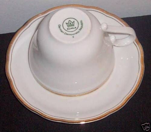 KHL21 (Gold Trim) by Kahla White Gold Cup & Saucer Set