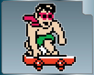 ELVIS SKATER TNC #2 from Surf Designs vinyl decal sticker CUSTOM SIZES