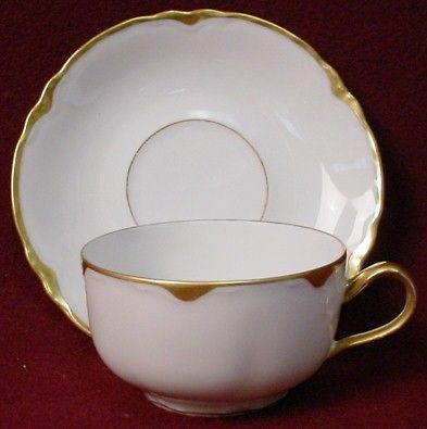 EPIAG czech GOLD SCALLOPED epi39 CUP & SAUCER Set