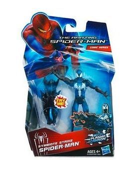 MARVEL 3.75 SPIDER MAN BLACK COSTUME W/ PLASMA CANNON ACTION FIGURE