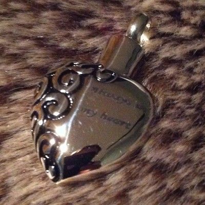 Cremation Pendant locket ashes hair keepsake Always in my heart