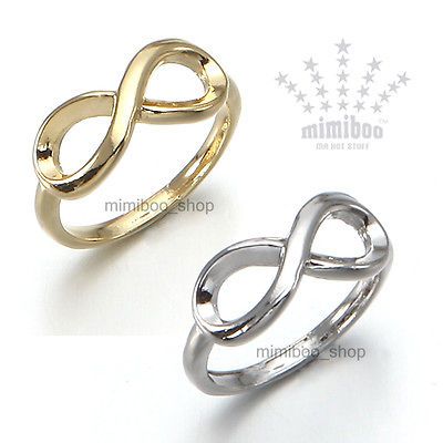 Shiny Polished Infinity Eternity Eternal Symbol Love Forever Band Gift