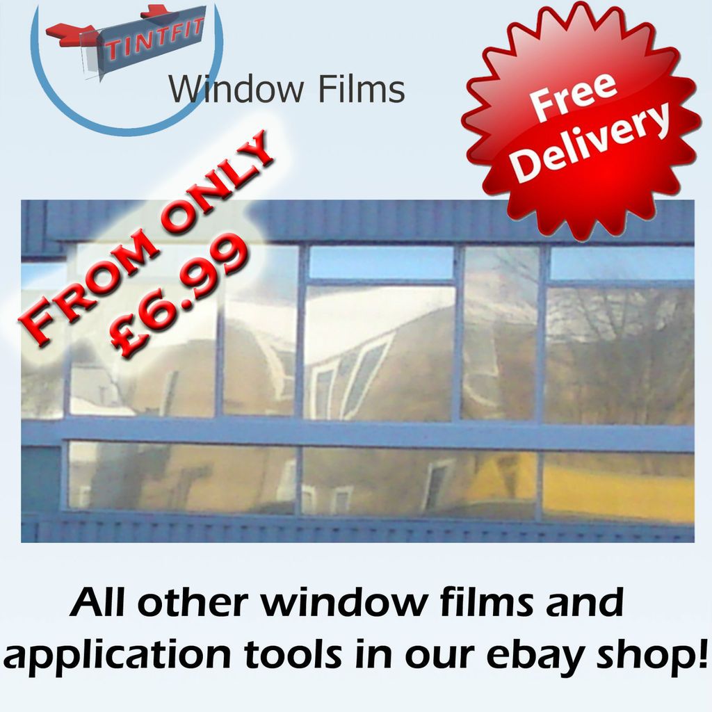 MIRROR SILVER 95% ONE WAY PRO WINDOW TINTING TINT FILM