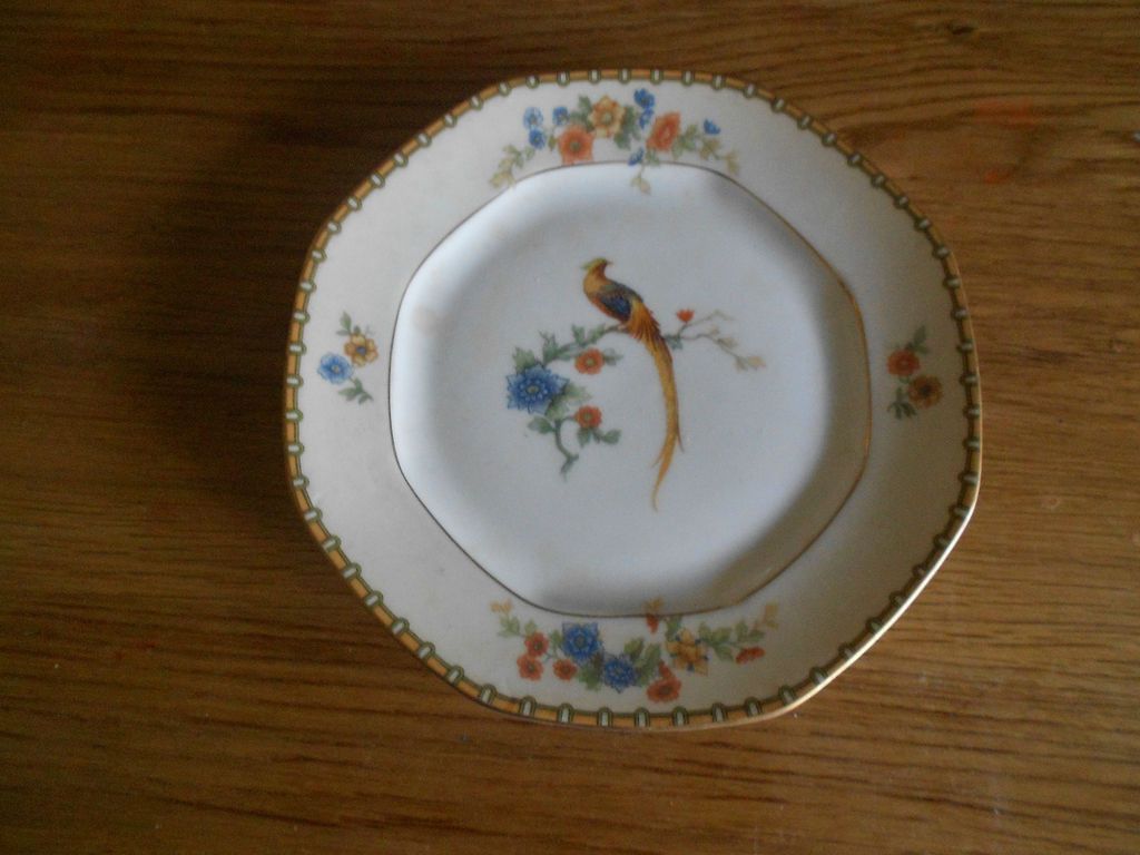 MZ Altrohlau Czechoslovakia Bird Of Paradise Luncheon Plates