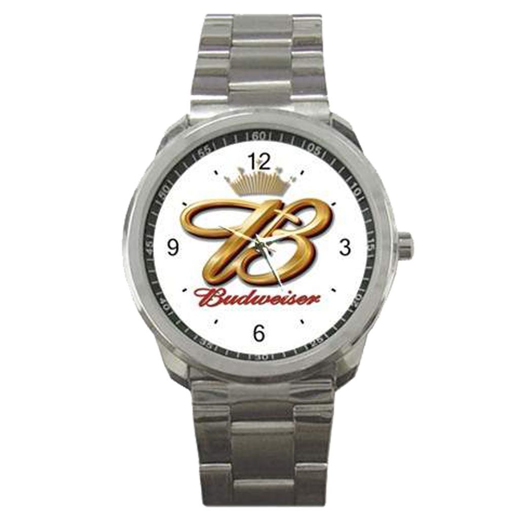 BUDWEISER BEER METAL SPORT WATCH