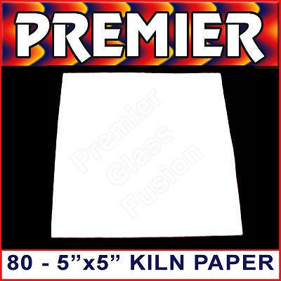 80 5x5 SHEETS BULLSEYE THINFIRE KILN SHELF PAPER WASH