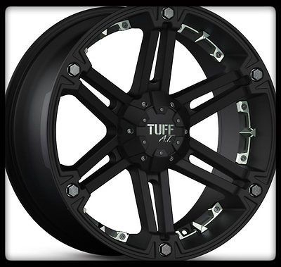 TUFF T01 BLACK RIMS AND 265/70/17 NITTO TERRA GRAPPLER AT WHEELS TIRES