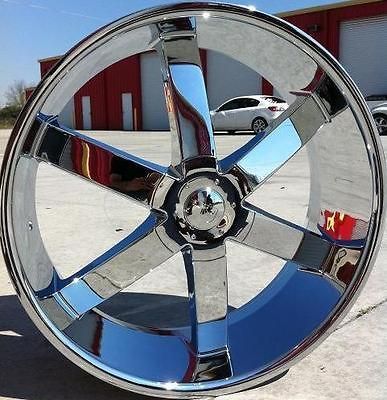 INCH WHEELS & TIRES PW58 CHROME ESCALADE 2007 2008 2009 2010 2011 2012