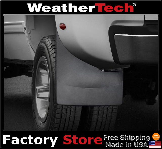 WeatherTech® No Drill MudFlaps   Chevy Silverado Dually   2008 2013