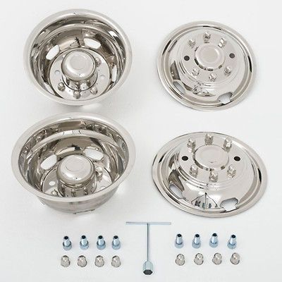 Ford F 350 03 04 Stainless Steel Dually Wheel Simulator Hubcap Liner