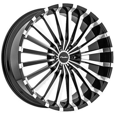 22 Black Panther Spline Wheels 5x120 5 Lug BMW 5 6 7 8 Series