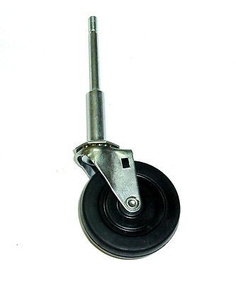 Ladder Stem Caster with 3 Rubber Wheel for Ladder of Gate 100# Cap