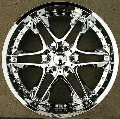 AKUZA BLADE 381 22 x 9.0 CHROME RIMS WHEELS INFINITI QX56 04 up +35 6H