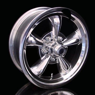 15x8 Halibrand Five Spoke Polished D Shaped 5 Spoke Wheels