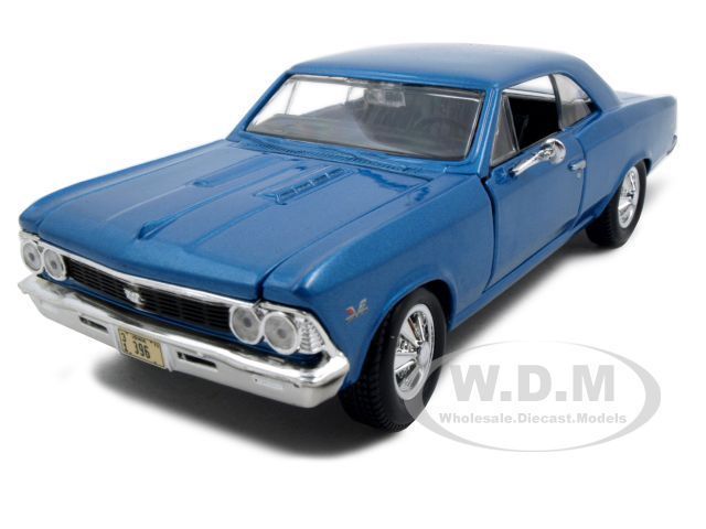 1966 CHEVROLET CHEVELLE SS 396 BLUE 124 DIECAST