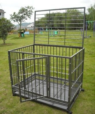 42 Heavy Duty Dog Pet Cat Bird Crate Cage Kennel HS