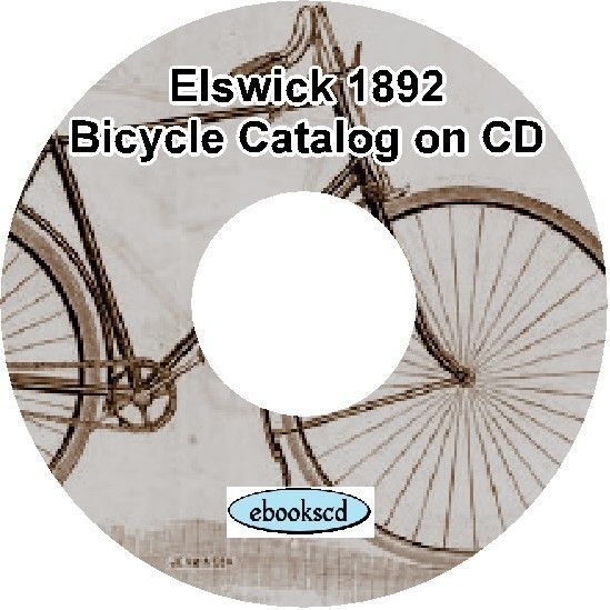 ELSWICK 1892 vintage bicycle catalog on CD