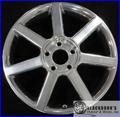 04 CADILLAC XLR 18 POLISHED 7 SPOKE WHEEL REFINISHED OEM FACTORY RIM