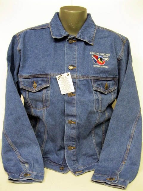 OFFICIAL PONTIAC OAKLAND CLUB INTERNATIONAL BLUE DENIM JACKET