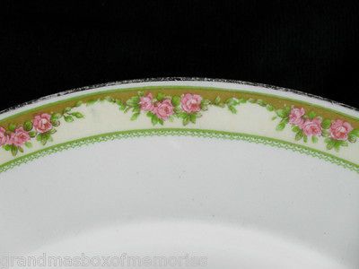 Vintage MYOTT & SON Staffordshire England Luncheon Plate 1069x Pink
