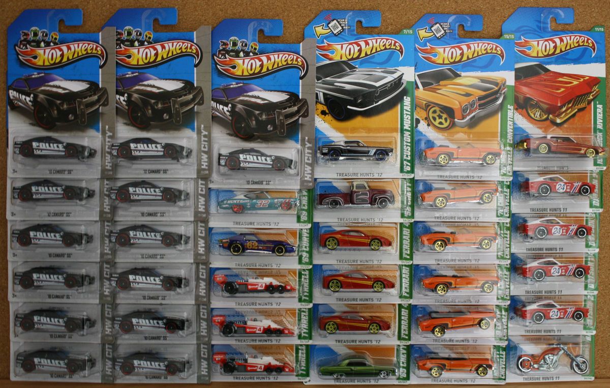 2013 2011 Hot Wheels Regular Treasure Hunt Lot of 36