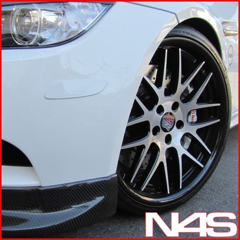 G35 Coupe Roderick RW 6 Concave Black Staggered Wheels Rims