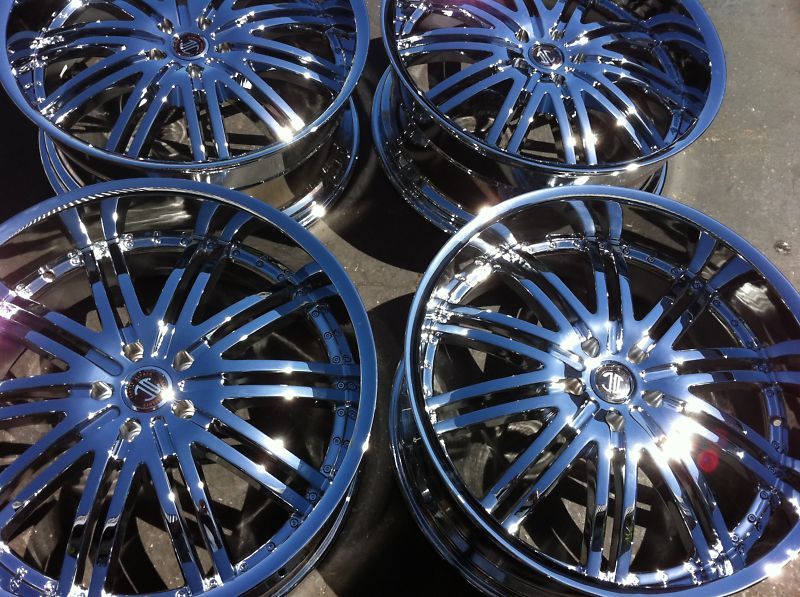 24X10 2 Crave No 11 24 inch Chrome Wheels Rims 11