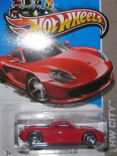  004 PORSCHE CARRERA GT 13 HOTWHEELS HOT WHEELS HW CITY RED HTR MINT