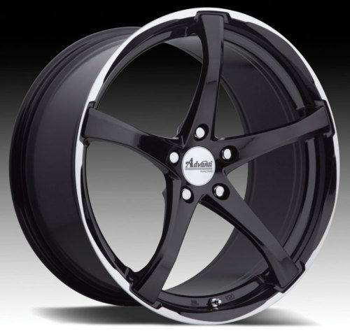 17 Advanti B2 Black Rims Wheels 17x7 42 5x115