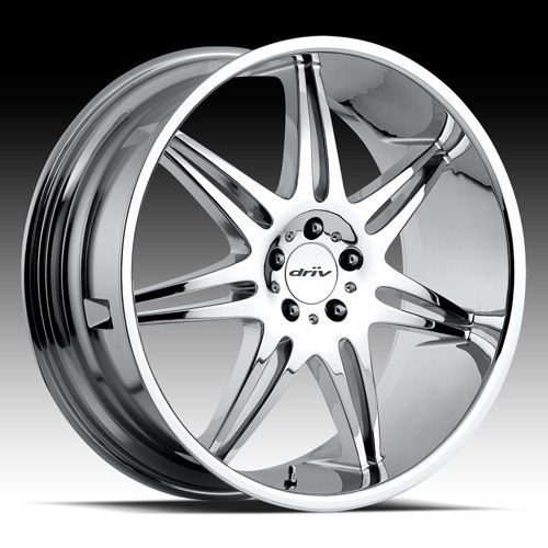 22 Driv Royale Chrome Wheel Set 5 Lug 5x115