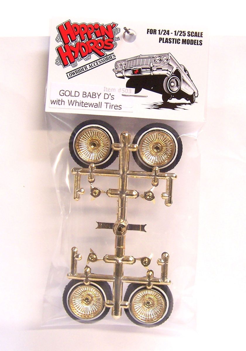 Hoppin Hydros 1 24 1 25 Gold Baby Ds Dayton Spoked Wheels Rims