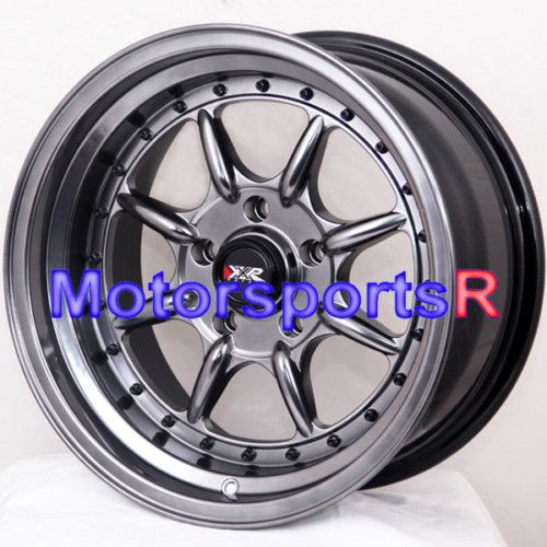 16 16x8 XXR 002 Chromium Black Rims Deep Dish 5x4 5