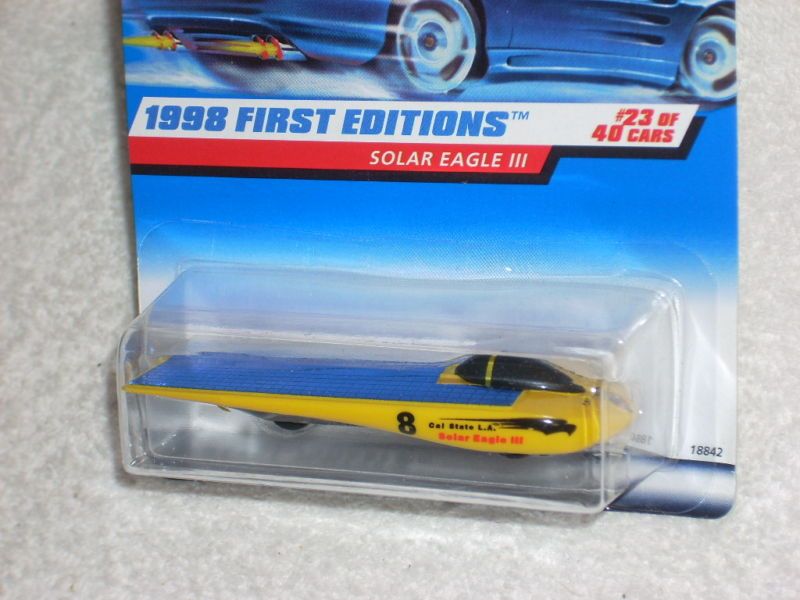 Hot Wheels 1998 First Editions 23 Solar Eage III 650