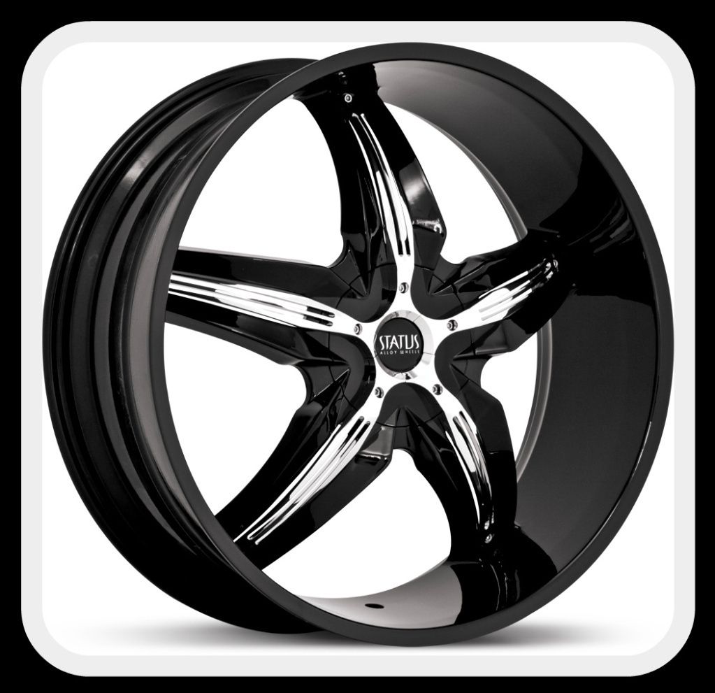 26 X 10 STATUS S822 DYSTANY BLACK NAVIGATOR EXPEDITION SUBURBAN WHEELS