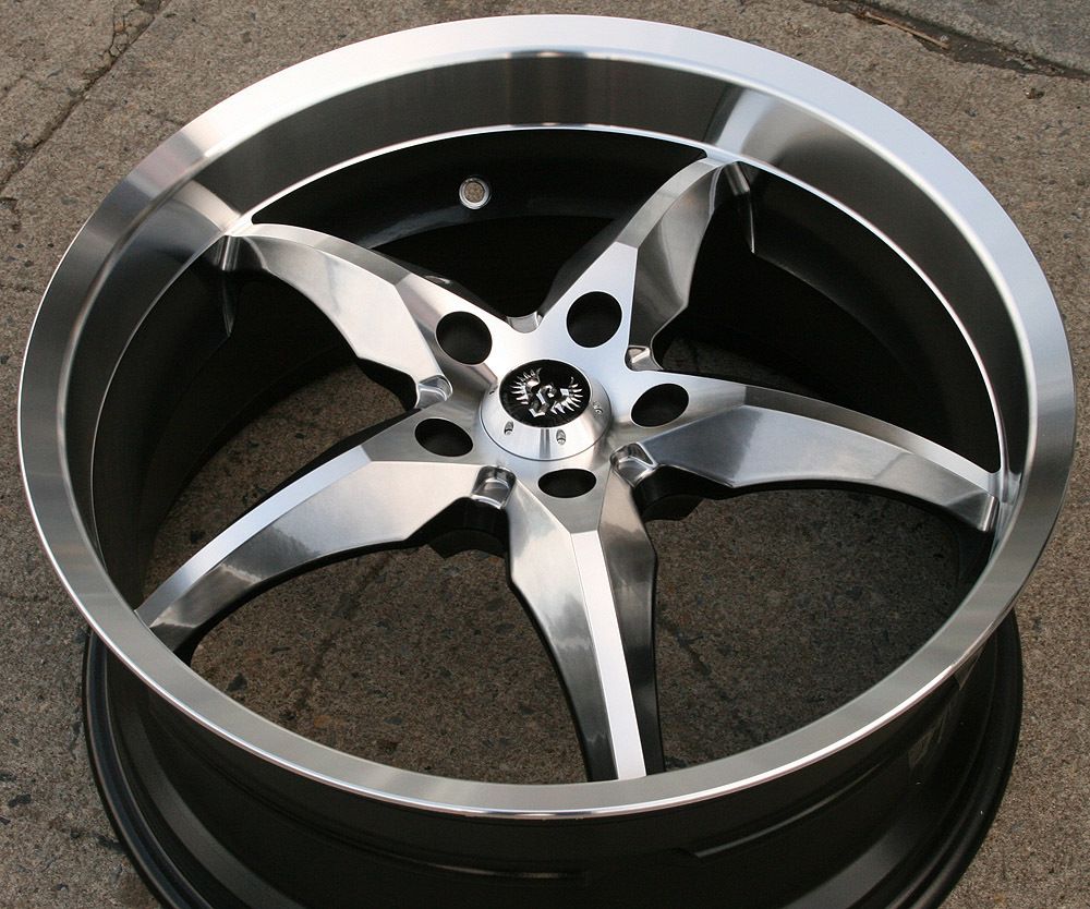 Stern Yoshi 20 H Black Rims Wheels VW EOS Tiguan CC 20 x 8 5 5H 35