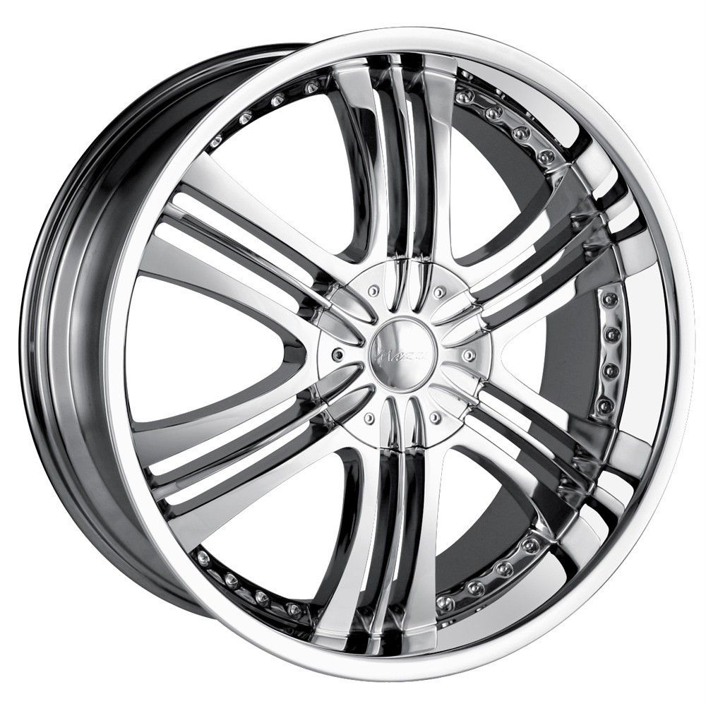 20 inch Mazzi Krusher Chrome Wheels Rims 6x5 5 H3 Entourage Tundra QX4