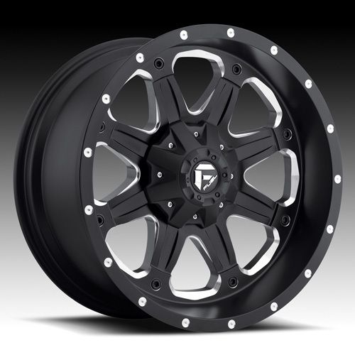 17 Wheels Rims Fuel Off Road Boost Black Machined Escalade Silverado