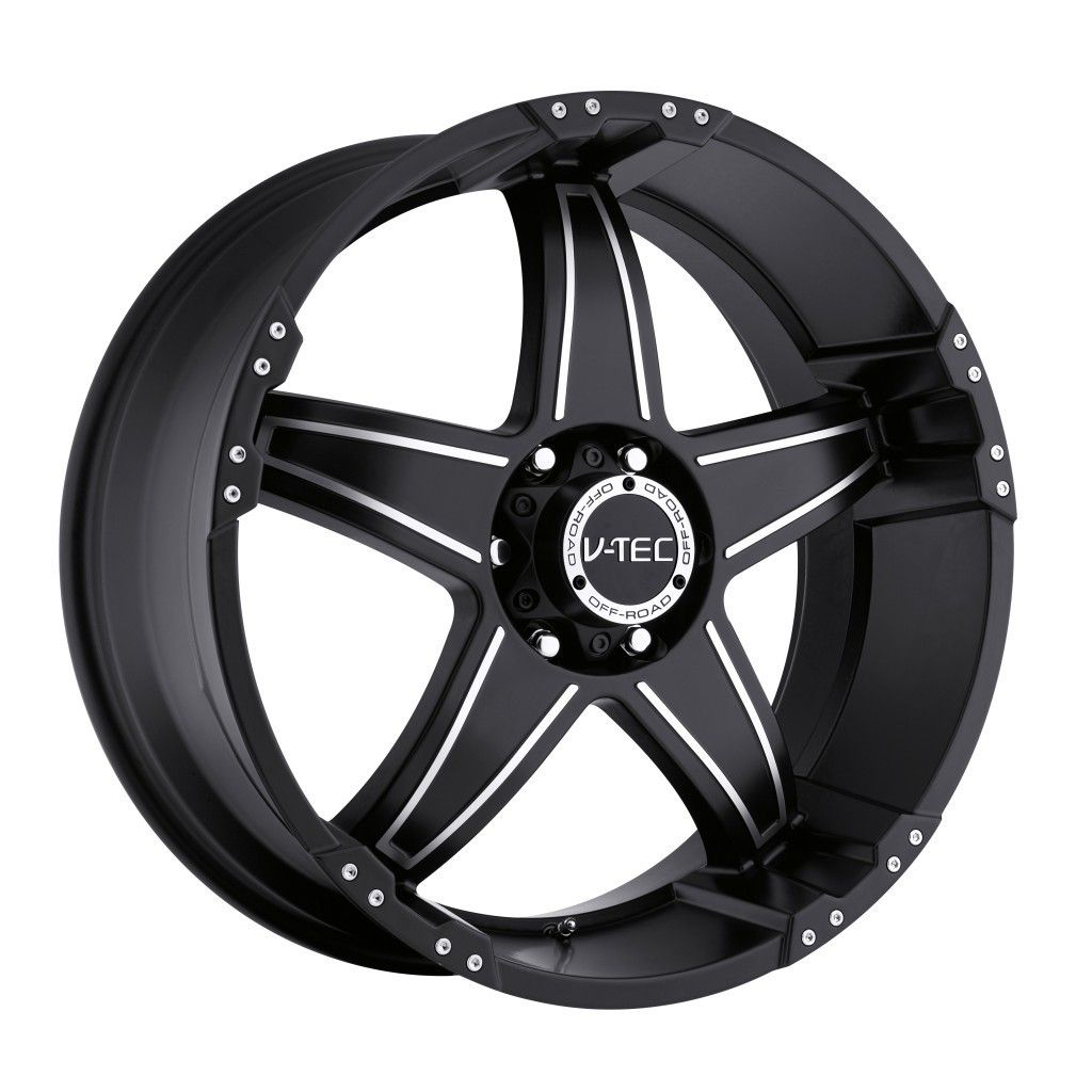 17 inch V Tec Wizard Black Wheels Rims 6x135 12 6 Lug Ford F150