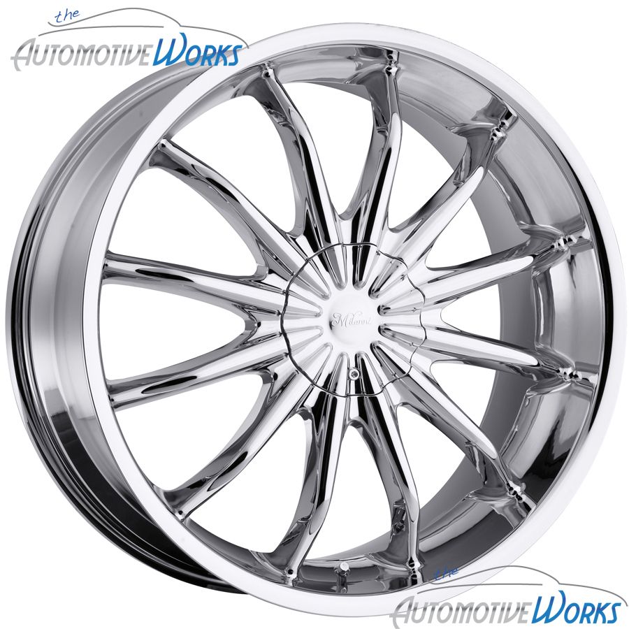 Milanni Baron 5x115 5x120 36mm Chrome Wheels Rims inch 20