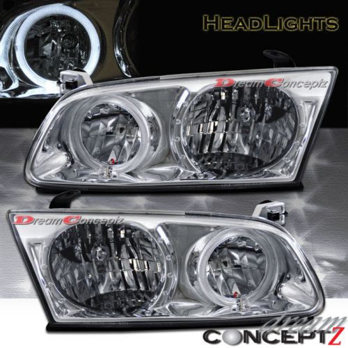 2000 2001 Toyota Camry Chrome Headlights w Halo Rims