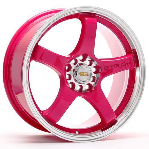 Style GTR Pink 4x100 114 3 Acura Honda Toyota Mazda Wheels Rims