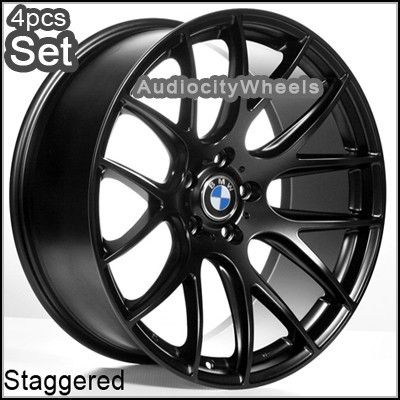 20inch M111 Black BMW Wheels Staggered Rims Concave