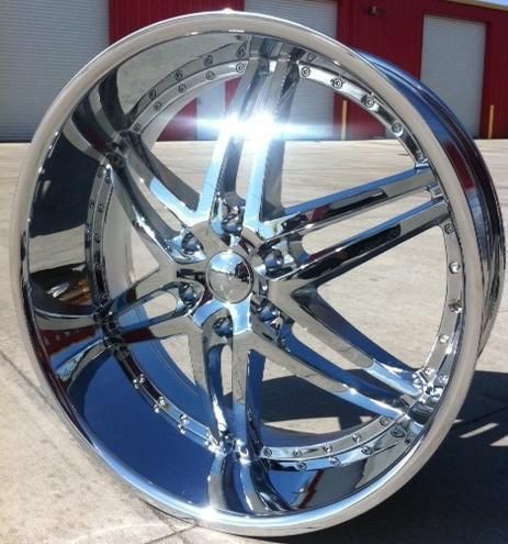 24 inch U2 95 Wheels Rims and Tires 6x139 7 Cadillac Escalade