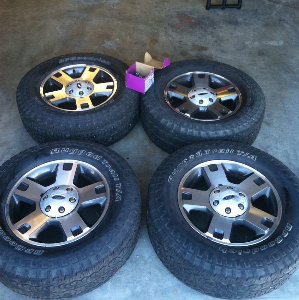 Ford F 150 Fx4 04 Stock Rims And Tires Bfgoodrich P275 65R18 Tread