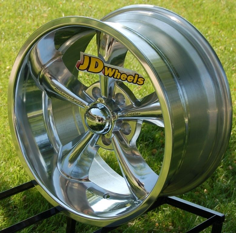 JD Wheels 18x7 18x8 Showwheels Streeter Polished 5x4 75 GM Chevy