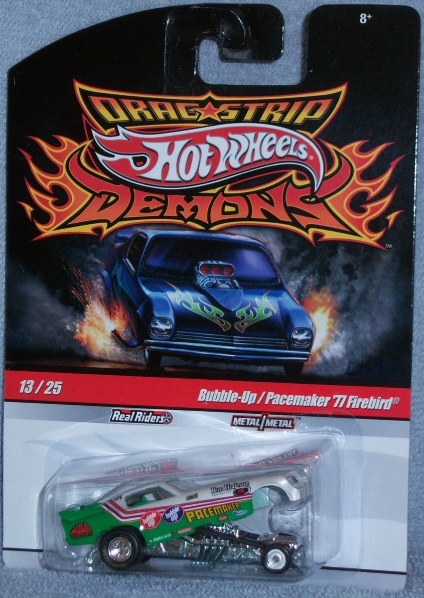 Hot Wheels Drag Strip Demons Bubble Up Pacemaker 77 Firebird 14 Real