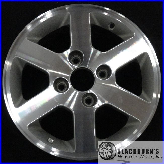 02 Honda Accord 4 Cyl 15 4 Lug Machined Silver Wheel Rim 63819