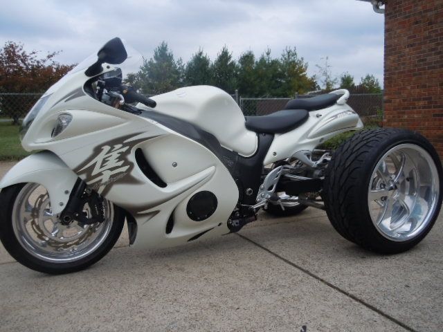 Hayabusa GSXR Complete Custom 3 Wheeler Fat Tire Kit Show Be Different