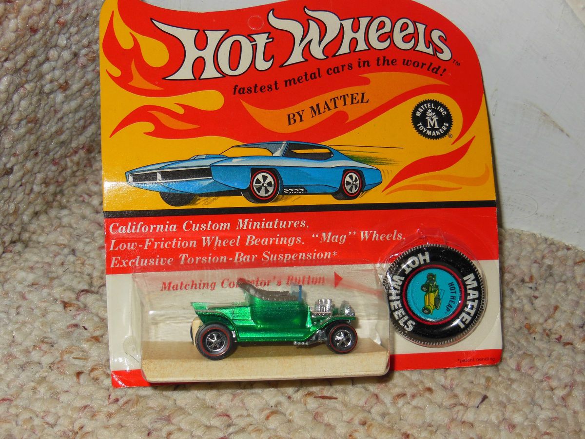 Old Hot Wheels Red Line Hot Heap Diecast Car Mint Blister Pack Mattel